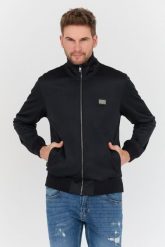 DOLCE & GABBANA Czarny męski bomber, Rozmiar 48. Czarne kurtki męskie Dolce and Gabbana, l, bez wzorów, bez kaptura. W wyprzedaży za 2,799.99 zł.