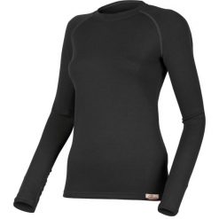 Damska bluza merino LENA. Czarne bluzy damskie LASTING, l, bez wzorów, z dzianiny, bez kaptura. Za 454.00 zł.