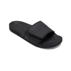 Klapki dla Mężczyzn RIVI SLIDE ADJUST. Czarne klapki męskie Quiksilver, z materiału, sportowe. Za 179.99 zł.