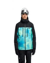 Kurtka śniegowa techniczna dla Mężczyzn SYCAMORE 20K Zielony. Zielone kurtki męskie Quiksilver, l, bez wzorów, z materiału, bez kaptura. Za 1,079.99 zł.