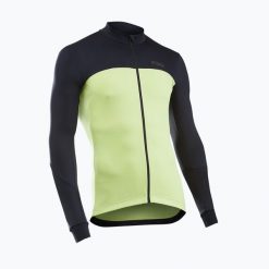 Bluza rowerowa męska Northwave Force 2 Jersey FZ. Zielone bluzy męskie Northwave, l, bez wzorów, z jersey, bez kaptura. Za 239.99 zł.
