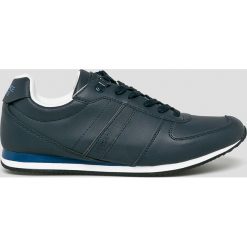 Versace Jeans - Buty. Niebieskie buty sportowe męskie Versace Jeans, z gumy, bez zapięcia. W wyprzedaży za 399.90 zł.