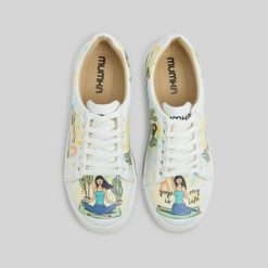 Mumka Shoes Sneakersy wegańskie Joga to moje życie Mumka-38. Trampki i tenisówki damskie Mumka Shoes, bez wzorów, bez zapięcia. Za 329.00 zł.