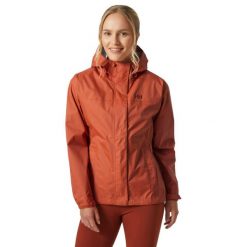 Kurtka przeciwdeszczowa damska Helly Hansen Loke. Niebieskie kurtki damskie Helly Hansen, l, bez wzorów, bez kaptura. Za 366.99 zł.