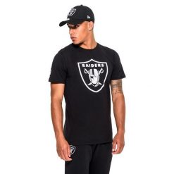Koszulka Las Vegas Raiders. Białe koszulki sportowe męskie New Era, m, bez wzorów, z bawełny, bez kołnierzyka, bez ramiączek, do piłki nożnej. Za 133.25 zł.