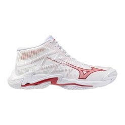 Damskie buty halowe Mizuno Wave Lightning Elite. Białe obuwie sportowe damskie Mizuno, bez wzorów, z materiału, do biegania, mizuno wave. Za 390.99 zł.