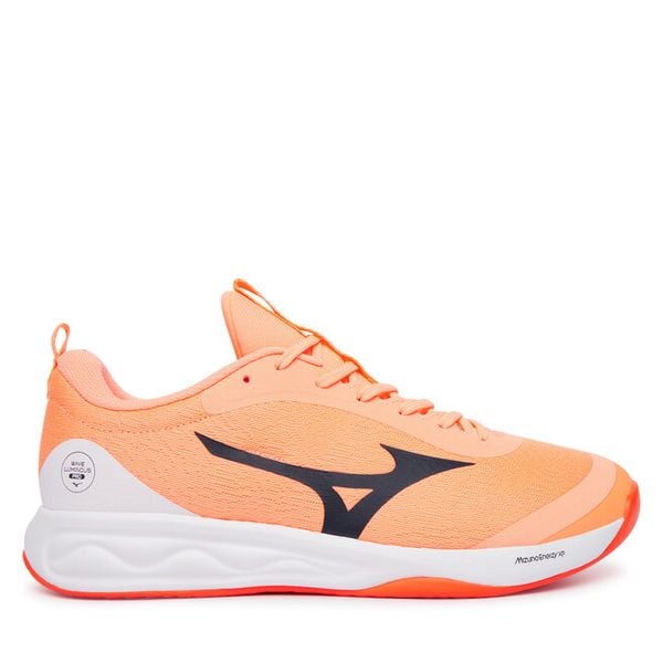 Buty halowe Mizuno. Pomarańczowe buty sportowe męskie Mizuno, bez zapięcia, mizuno wave. Za 519.99 zł.
