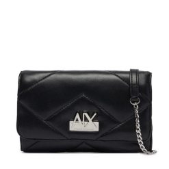 Torebka Armani Exchange. Czarne torebki do ręki damskie Armani Exchange, bez wzorów, wizytowe, bez dodatków. Za 454.99 zł.