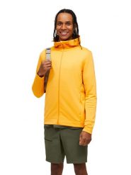Bluza Peak Performance męska Rider Tech Zip Hood pomarańczowa - XXL. Brązowe bluzy męskie Peak Performance, l, bez wzorów, z materiału, bez kaptura. Za 599.00 zł.