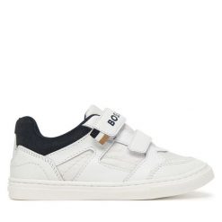 Sneakersy BOSS. Białe trampki i tenisówki chłopięce Boss, bez wzorów, bez zapięcia. Za 321.99 zł.