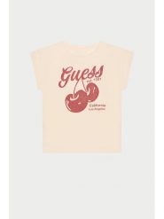 Guess T-Shirt J5GI00 K6YW4 Różowy Regular Fit. Czerwone t-shirty i topy dla dziewczynek Guess, z aplikacjami, z bawełny, bez ramiączek. Za 49.99 zł.
