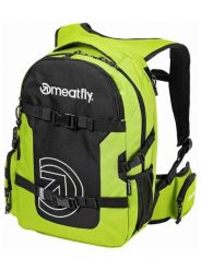 Plecak uniwersalny z pokrowcem przeciwdeszczowym – fresh olive / black Meatfly. Zielone plecaki damskie Meatfly, bez wzorów, z materiału. Za 305.99 zł.