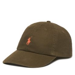Czapka z daszkiem Polo Ralph Lauren. Brązowe czapki i kapelusze damskie Polo Ralph Lauren, bez wzorów. Za 259.99 zł.