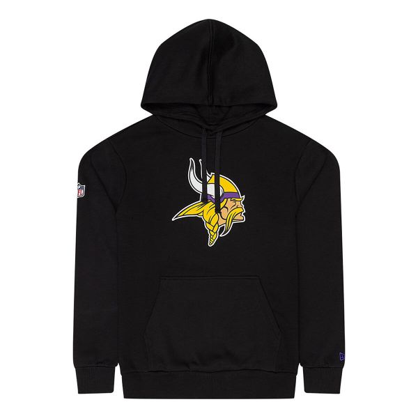 Bluza z kapturem Minnesota Vikings NFL. Czarne bluzy męskie New Era, m, bez wzorów, z bawełny, z kapturem. Za 201.55 zł.