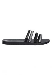 Klapki damskie Ipanema Mesh Slide IIl FEM 83751 BP394. Czarne klapki damskie Ipanema, bez wzorów, z gumy, bez obcasa. Za 143.12 zł.