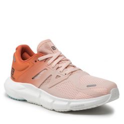 Buty do biegania Salomon. Brązowe obuwie sportowe damskie Salomon, bez wzorów, do biegania. Za 659.99 zł.