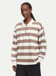 Adidas Bluza Essentials Contemporary French Terry Longsleeve KF6252 Brązowy Regular Fit. Brązowe bluzy damskie Adidas, l, bez wzorów, z bawełny, bez kaptura. Za 279.99 zł.