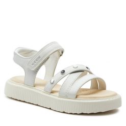 Sandały Geox. Niebieskie sandały chłopięce Geox, bez zapięcia. Za 209.99 zł.