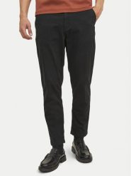 Jack & Jones Chinosy Harlow 12242188 Czarny Tapered Fit. Czarne eleganckie spodnie męskie Jack & Jones, m, bez wzorów, z bawełny. Za 199.99 zł.