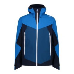Kurtka męska narciarska męska CMP 33W2997. Niebieskie kurtki snowboardowe męskie CMP, m, bez wzorów, bez kaptura, narciarskie. W wyprzedaży za 649.99 zł.