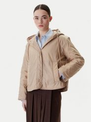 Weekend Max Mara Kurtka przejściowa Agreste 2615481041 Beżowy Regular Fit. Brązowe kurtki damskie Weekend Max Mara, bez wzorów, z syntetyku, bez kaptura. Za 1,689.00 zł.