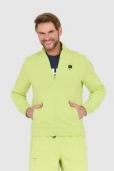 BLAUER Zielona męska rozpinana bluza, Rozmiar XL. Zielone bluzy męskie Blauer USA, l, bez wzorów, bez kaptura. W wyprzedaży za 285.99 zł.