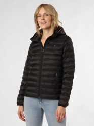 Tommy Hilfiger kurtka pikowana Kobiety Sztuczne włókno czarny, M. Czarne kurtki damskie Tommy Hilfiger, m, bez wzorów, z włókna. Za 949.95 zł.