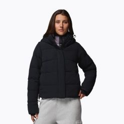 Kurtka puchowa damska Columbia Amaze Puff Hooded. Czarne kurtki damskie Columbia, bez wzorów, z puchu, bez kaptura, trekkingowe. Za 849.99 zł.