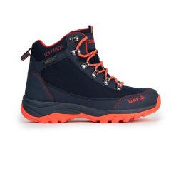 Wodoodporne buty trekkingowe LEZAT ze wzmocnieniami | Gumowa podeszwa i materiał. Czerwone trekkingi damskie IZAS, na jesień. W wyprzedaży za 313.00 zł.