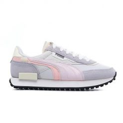 Buty do chodzenia damskie Puma Future Rider Displaced. Fioletowe obuwie sportowe damskie Puma, bez wzorów, z materiału, trekkingowe. Za 334.00 zł.
