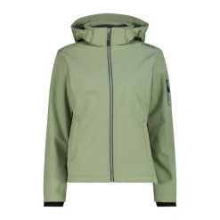 Kurtka Damska Softshell GREEN. Zielone kurtki damskie CMP, m, bez wzorów, z elastanu, z kapturem. Za 329.99 zł.