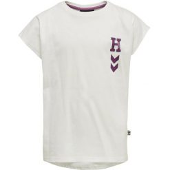 Koszulka dla dziewczynki Hummel Sociology. Białe t-shirty i topy dla dziewczynek Hummel, bez wzorów, z bawełny, bez ramiączek. Za 151.00 zł.