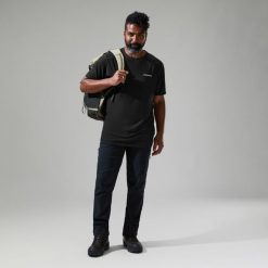 Koszulka szybkoschnąca męska Berghaus 24/7 Tech SS Crew. Czarne koszulki sportowe męskie Berghaus, m, bez wzorów, bez kołnierzyka, bez ramiączek, trekkingowe. Za 146.99 zł.
