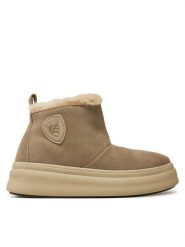 Blauer Śniegowce F4EMERY02 Szary. Szare śniegowce i trapery damskie Blauer, ze skóry. Za 599.99 zł.