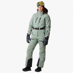 Kombinezon narciarski damski Swedemount Cervinia Skisuit wodoodporny. Zielone spodnie snowboardowe damskie SWEDEMOUNT, na zimę, bez wzorów, sportowe, narciarskie. Za 1,199.00 zł.