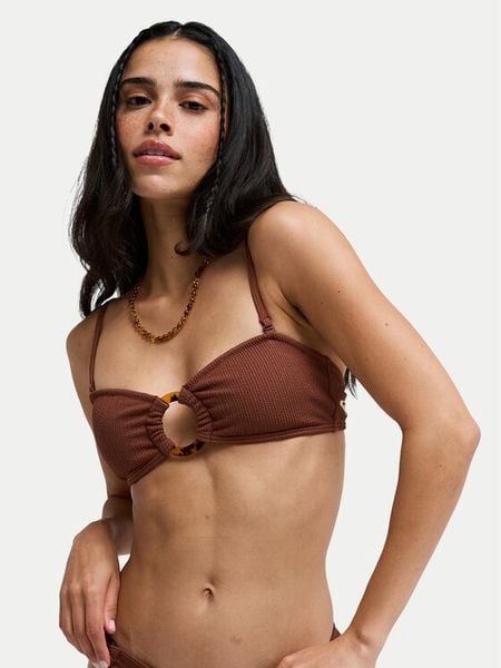 Roxy Góra od bikini Roxy Sunshine ERJX305637 Brązowy. Brązowe bikini damskie Roxy, s, bez wzorów. Za 84.99 zł.