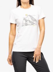 Koszulka z nadrukiem damska Turbat Kotogora. Białe t-shirty damskie TURBAT, xs, bez wzorów, z bawełny, bez kołnierzyka. Za 84.99 zł.