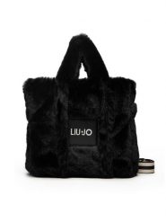 Liu Jo Torebka M Tote TF5270 E0374 Czarny. Czarne torebki do ręki damskie Liu Jo, bez wzorów, z materiału, bez dodatków. Za 399.99 zł.