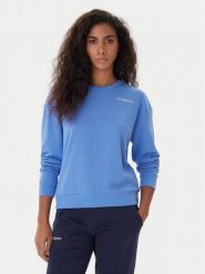 Kappa Bluza Logo Fekka 371M5EW Niebieski Regular Fit. Niebieskie bluzy damskie Kappa, m, bez wzorów, z bawełny, bez kaptura. Za 119.99 zł.