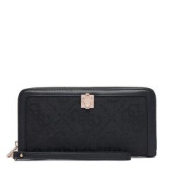 Portfel Guess. Czarne portfele damskie Guess, z aplikacjami. Za 294.99 zł.
