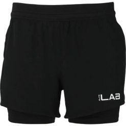 Damskie szorty 2 w 1 Elite Lab Core. Czarne szorty sportowe damskie ELITE LAB, s, bez wzorów, z materiału, eleganckie, do biegania. Za 138.00 zł.