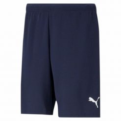 Spodenki piłkarskie męskie Puma teamRISE Short. Białe krótkie spodenki sportowe męskie Puma, m, bez wzorów, do piłki nożnej. Za 98.98 zł.
