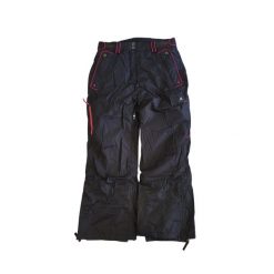 Dziewczęce spodnie narciarskie Peak Mountain Gacio. Czarne spodnie materiałowe dla dziewczynek Peak Mountain, bez wzorów, z polaru. Za 190.00 zł.