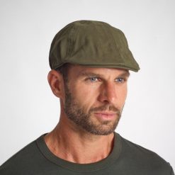 Kaszkiet outdoor Steppe. Brązowe czapki i kapelusze męskie SOLOGNAC, bez wzorów, z bawełny, sportowe. Za 39.99 zł.