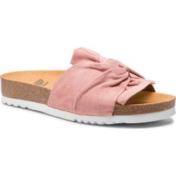 Klapki SCHOLL - Bowy F27478 1248 360 Pale Pink. Czerwone klapki damskie Scholl, bez wzorów, z materiału, bez obcasa, bez zapięcia. W wyprzedaży za 249.00 zł.