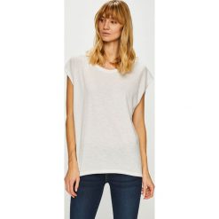 Noisy May - Top. Czarne t-shirty damskie Noisy may, l, bez wzorów, z bawełny, bez kołnierzyka. W wyprzedaży za 39.90 zł.