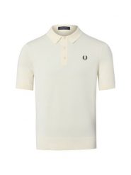 Fred Perry Męska koszulka polo z dzianiny Mężczyźni Bawełna (100%) beżowy jednolity, M. Brązowe koszulki polo męskie Fred Perry, m, bez wzorów, z bawełny, eleganckie, bez ramiączek. Za 649.95 zł.