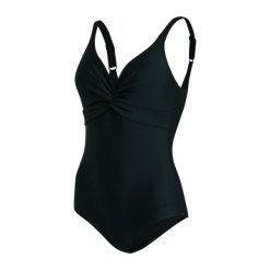 Strój kąpielowy damski Speedo Brigitte. Czarne kostiumy jednoczęściowe damskie Speedo, l, bez wzorów, z materiału, na fitness i siłownię. Za 284.95 zł.