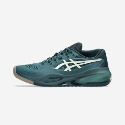 Buty do tenisa męskie ASICS Gel Resolution X na każdą nawierzchnię. Brązowe buty sportowe męskie Asics, z kauczuku, bez zapięcia, tenisowe. Za 699.99 zł.