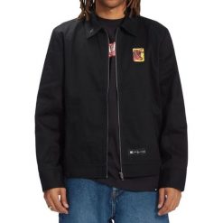 Kurtka turystyczna męska DC Schoes Andy Warhol Cow Series. Czarne kurtki męskie DC Shoes, m, bez wzorów, z bawełny, bez kaptura. Za 284.05 zł.